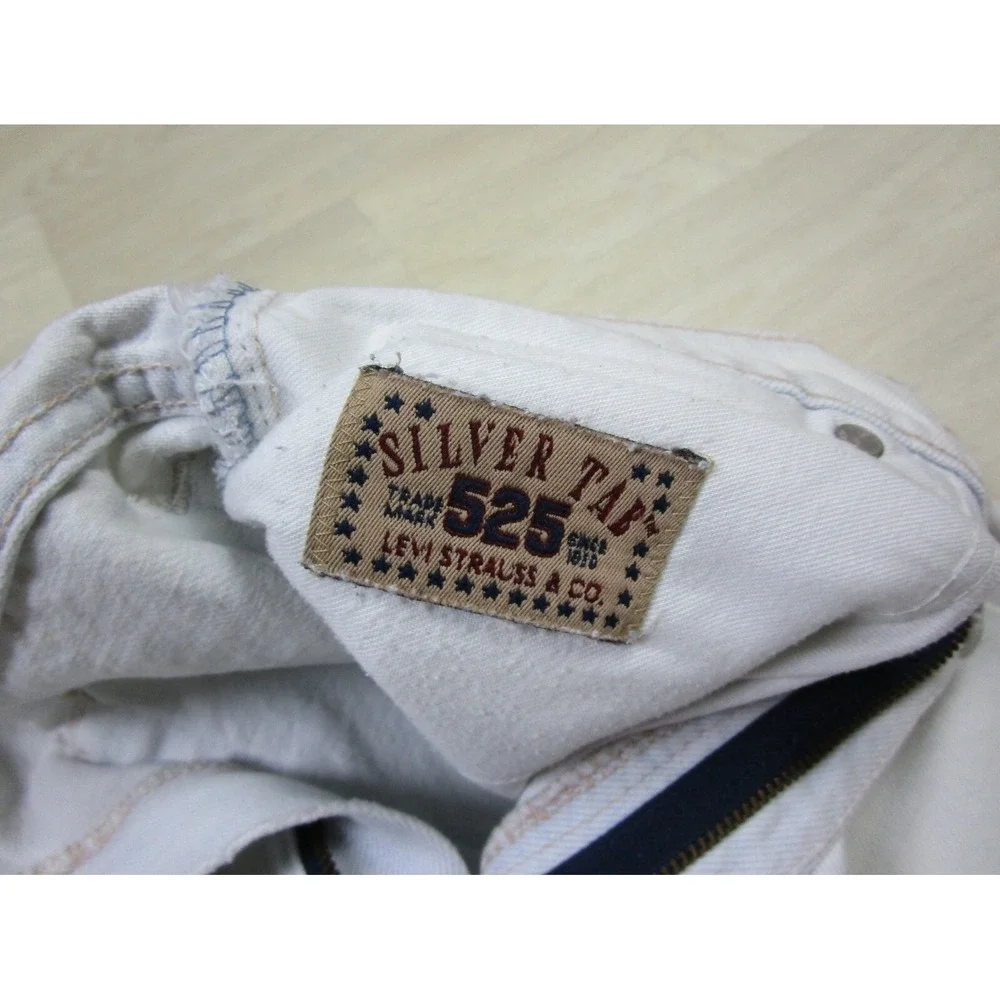 Levis 525 Silver Tab USA Vintage 90s Skater Jeans Light Wash 32x33.25 Straight‎